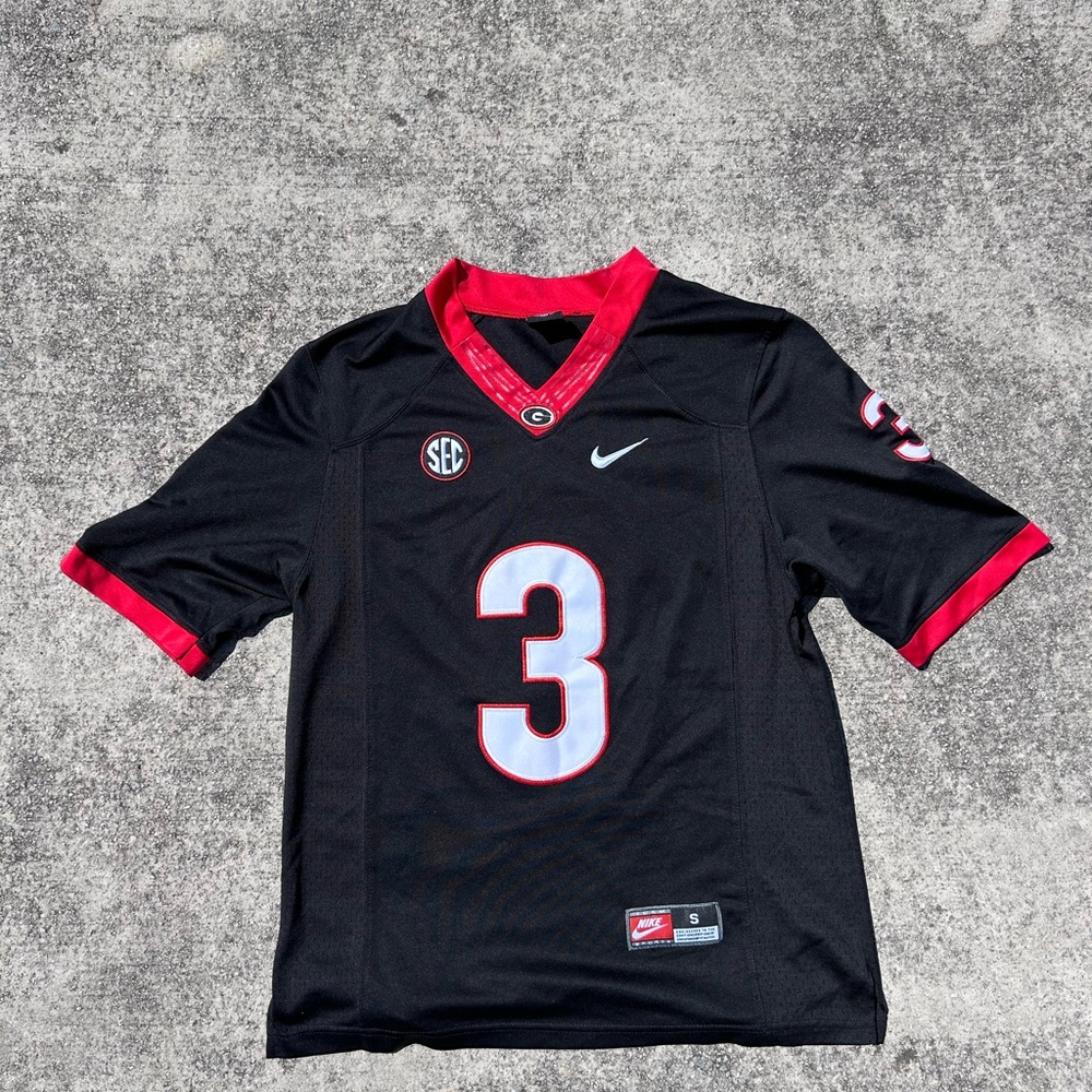 Nike Men's Black and Red Todd Gurley UGA Georgia Bulldogs Jersey
